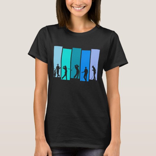 Golfer Silhouet T-shirt (Voorkant)