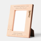 Golfer Silhouette Hole in één prijs Gegraveerde Lijstjes (Links)