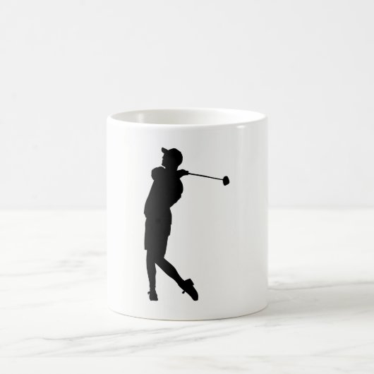 Golfer Silhouette Koffiemok (Center)