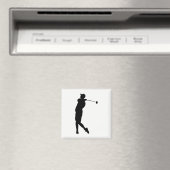 Golfer Silhouette Magneet (Insitu (Vaatwasser))
