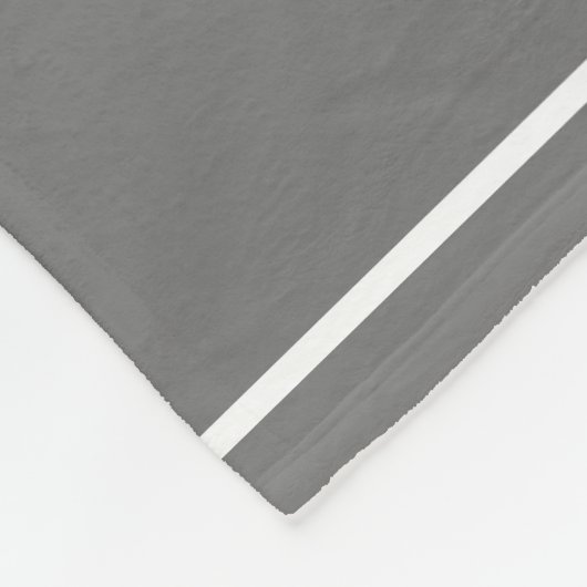 Golfer Silhouette Vrouw Monogram naam grijs zwart Fleece Deken (Hoek)