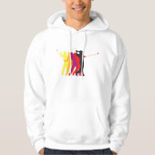 Golfer Silhouetten Hoodie (Voorkant)