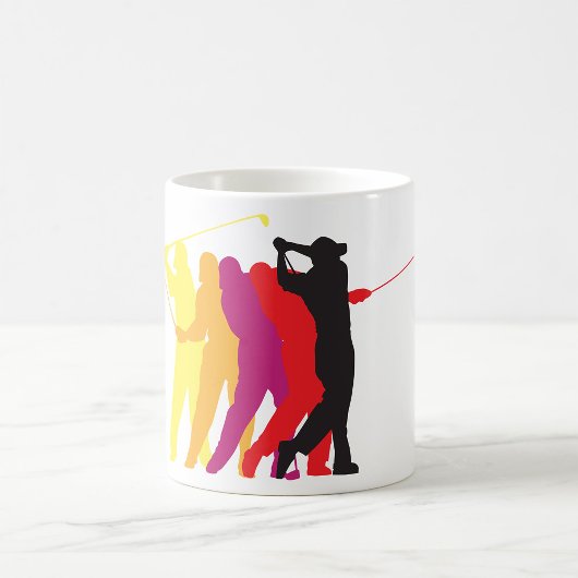 Golfer Silhouetten Koffiemok
