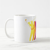 Golfer Silhouetten Koffiemok (Links)