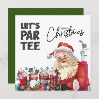 Golfer Sinterklaas met Golftas Let par T-shirt