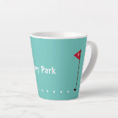 Golfer snijkoffie-Mok Latte Mok (Rechterhoek)
