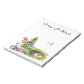 Golfer Snowman op de golfbaan Notitieblok (Linkerzijde)