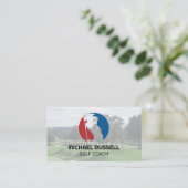 Golfer | Sport | Baangolf Visitekaartje (Staand voorkant)