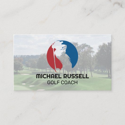 Golfer | Sport | Baangolf Visitekaartje (Voorkant)