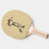 Golfer Sport Design Leather Kijk uit Tafeltennisbatje (Zijkant)