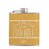 Golfer Sport Golf Course Quote Classic Fun Yellow Heupfles (Voorkant)