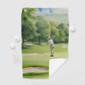Golfer Sport Golf Handdoek (Insitu)