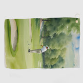 Golfer Sport Golf Handdoek (Horizontaal)