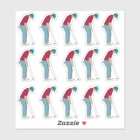 Golfer Sticker (Vel)