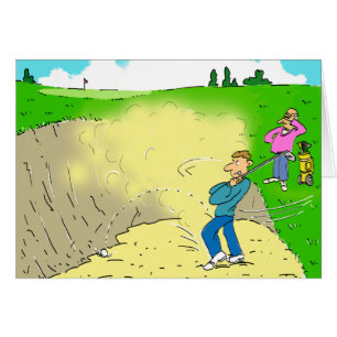 Golfer Stuck in een Bunker