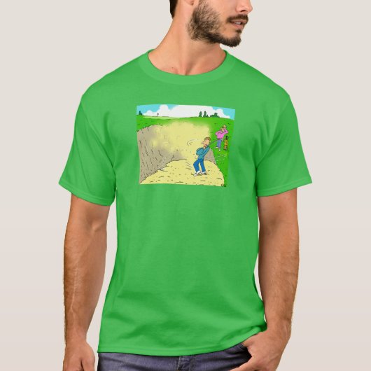 Golfer Stuck in een Bunker T-shirt (Voorkant)