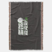 Golfer Swing Sweat zoekt bal Deken (Voorkant Verticaal)
