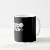 Golfer Swing Sweat zoekt bal Koffiemok (Voorkant rechts)