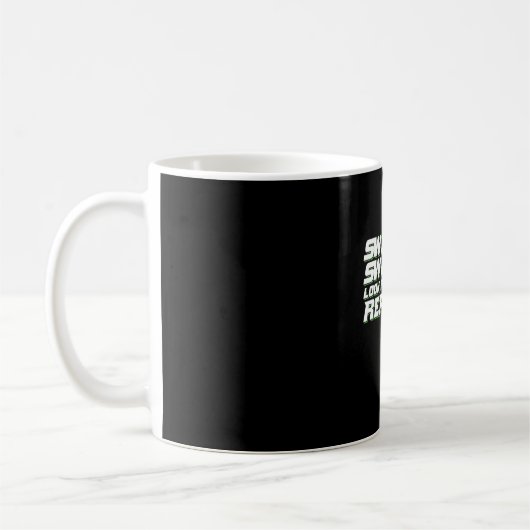 Golfer Swing Sweat zoekt bal Koffiemok (Links)