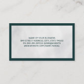 Golfer Swinging Golf Club Visitekaartje (Achterkant)