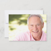 Golfer sympathie begrafenis foto bedankkaart (Achterkant)