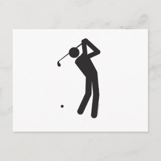 Golfer-T Briefkaart
