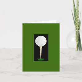 Golfer T-shirt Birthday Kaart