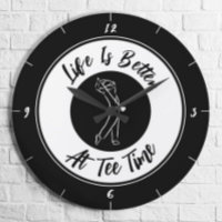 Golfer T-shirt Time Humor Funny Golf Sport Black W