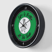 Golfer T-shirt Time Life Humor Golf Sport Black Gr (Hoek)