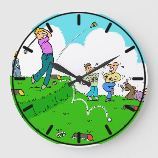Golfer T - shirts-off, maar niet succesvol. Grote Klok (Voorkant)