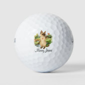 Golfer themed for Bachelorette Bride Cat Lovers Golfballen (Voorkant)
