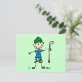 Golfer Tshirts en Gifts Briefkaart (Staand voorkant)