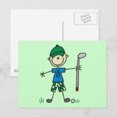 Golfer Tshirts en Gifts Briefkaart (Voorkant / Achterkant)