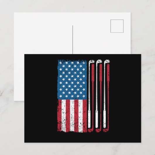 golfer van de Amerikaanse golfspeler golfer grappi Briefkaart (Voorkant / Achterkant)