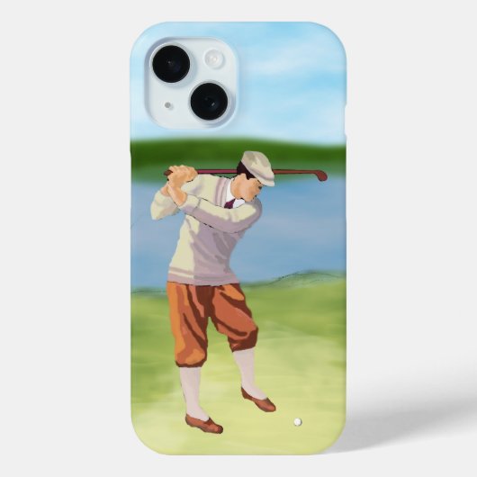  Golfer van de Riverbank Case-Mate iPhone Case (Achterkant)