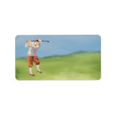 Golfer van de Riverbank Etiket (Voorkant)