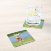  Golfer van de Riverbank Kartonnen Onderzetters (Insitu)