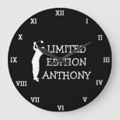 Golfer Verjaardag 70e grappige Zeventig Par Grote Klok (Voorkant)