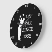 Golfer Verjaardag 70e grappige Zeventig Par Grote Klok (Hoek)
