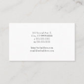 Golfer Visitekaartje (Achterkant)