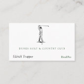 Golfer Visitekaartje (Voorkant)
