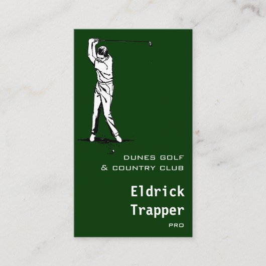 Golfer Visitekaartje (Voorkant)