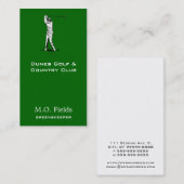 Golfer Visitekaartje (Voorkant / Achterkant)