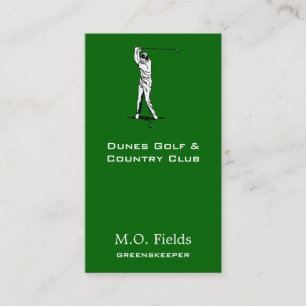 Golfer Visitekaartje