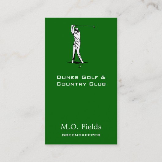 Golfer Visitekaartje (Voorkant)