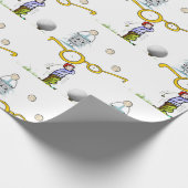 Golfer voor verpakkingspapier cadeaupapier (Hoek)