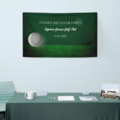 Golfer vrijgezellenfeest - Groene golfbal -  Golfe Spandoek (Beurs)
