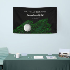 Golfer vrijgezellenfeest - Groene golfbal - Golfen Spandoek