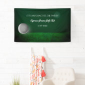Golfer vrijgezellenfeest - Groene golfbal - Golfen Spandoek (Insitu)