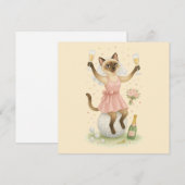 Golfer vrouw Save the Date Bruid vrijgezellenfeest Kaart (Voorkant / Achterkant)